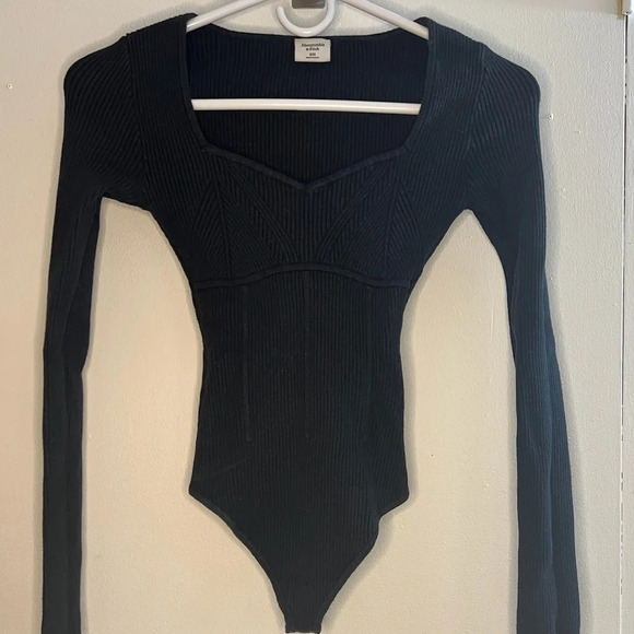 Abercrombie Longsleeve Corset Bodysuit - Picture 1 of 4